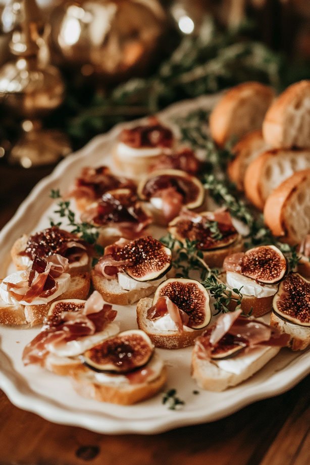 Brie and Jamón on classic platter