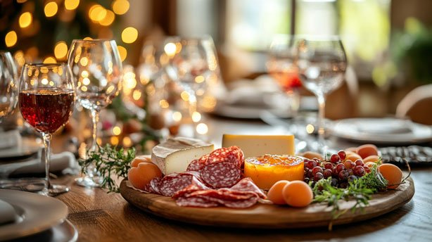 Gouda with Bresaola and apricot jam