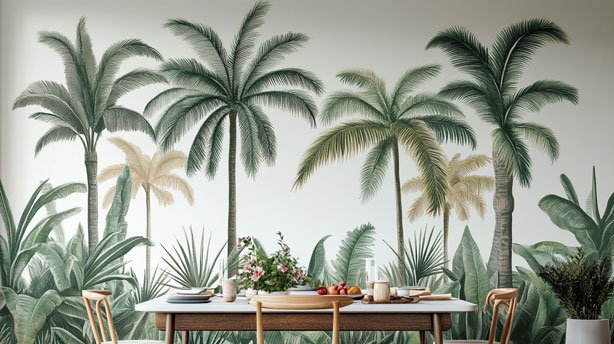 Kitchen Wall Murals That Double as Party Backdrops